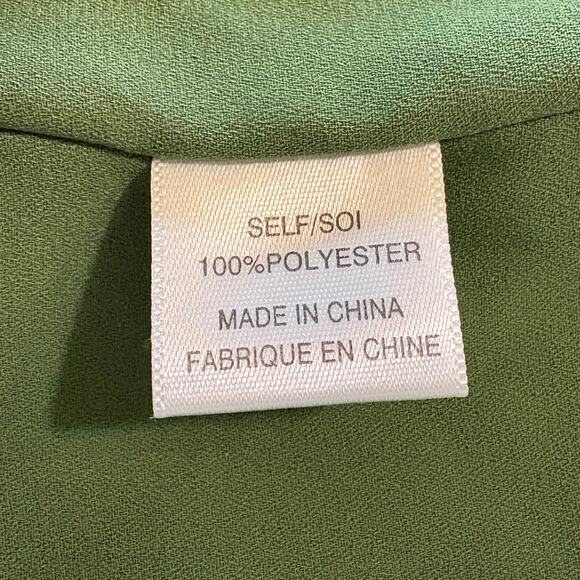 Wayf Green Pink Floral Cutout Long Sleeve Peasant Blouse Size S - Picture 5 of 5